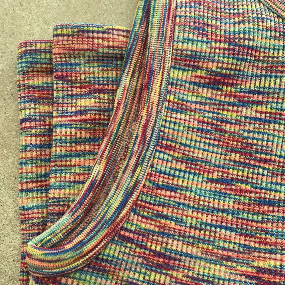 Funky Rainbow Space-dye Tank Top size M/L EUC - Picture 5 of 6
